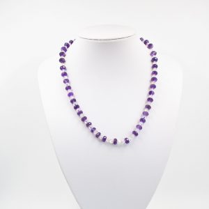 Amethyst Rondelle Necklace