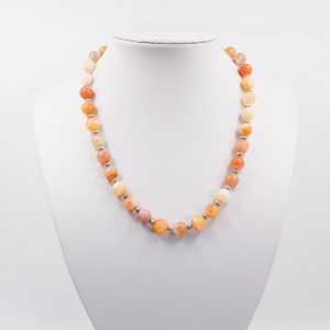 Botswana Agate 12mm Necklace