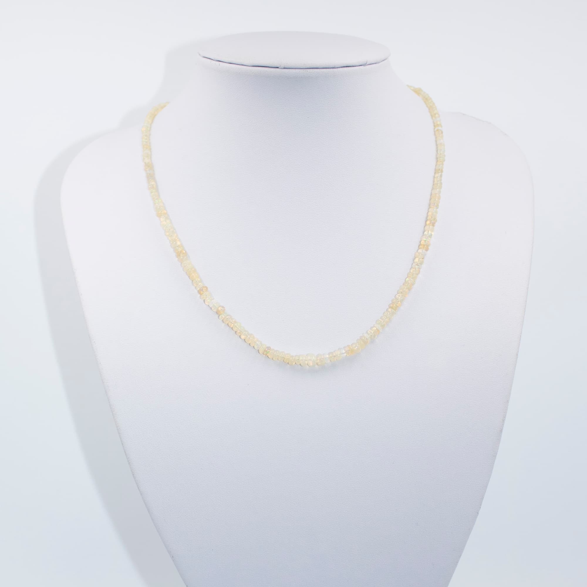 Ethiopian Opal Graduated Rondelles 15cts | Becky's Beads Ethiopian Opal Rondelles