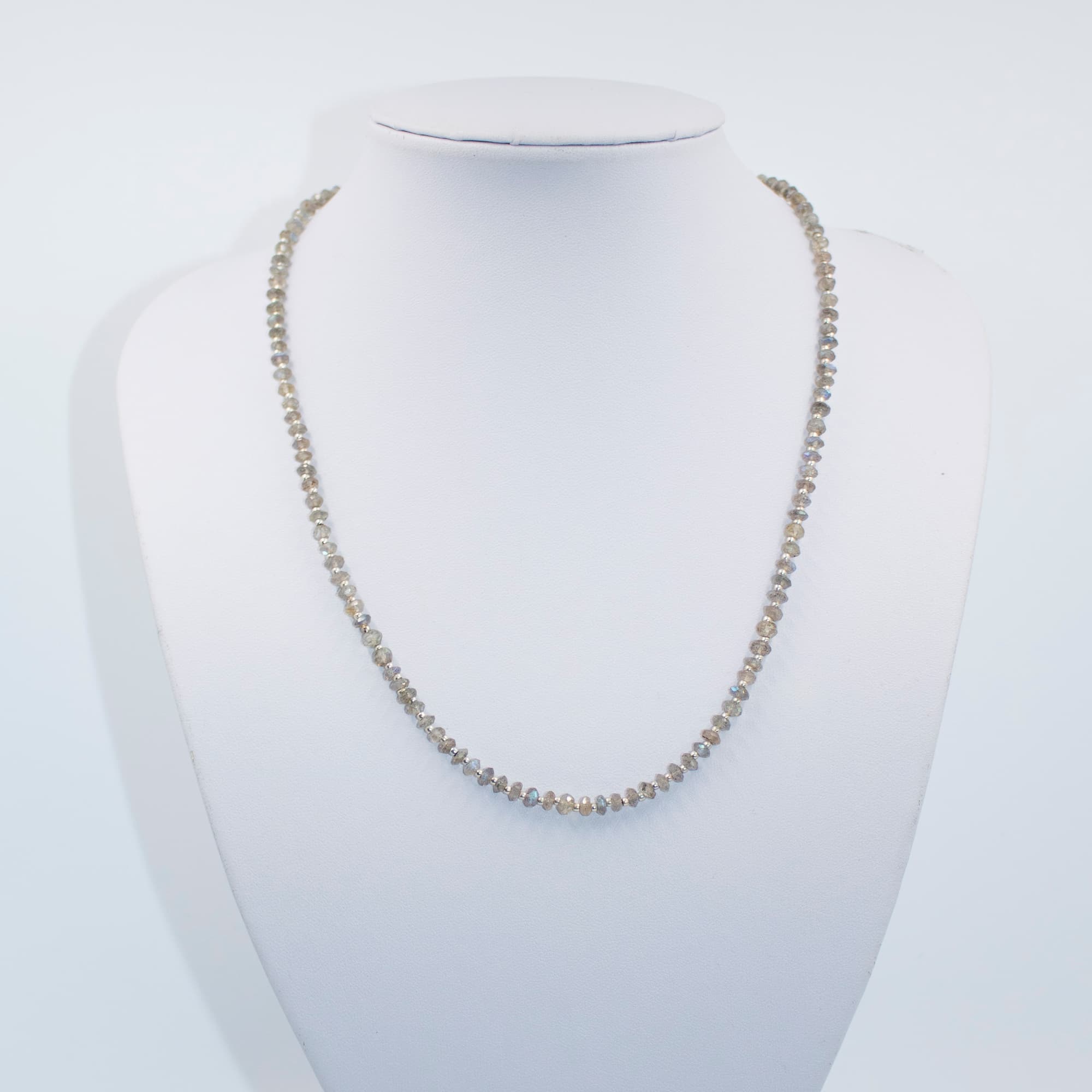 Labradorite Faceted Rondelles 35 Labradorite Faceted Rondelle Necklace