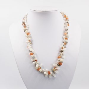Sandstone 2 strand twisted Necklace (Light)