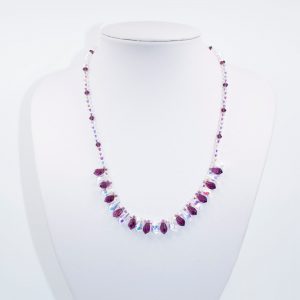 Swarovski Purple Teardrop Necklace