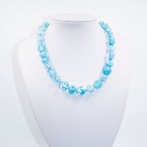 Turquoise Handmade Glass Necklace