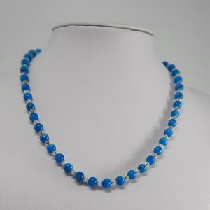 Apatite 4mm Round Necklace