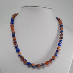 Blue and Orange Agate