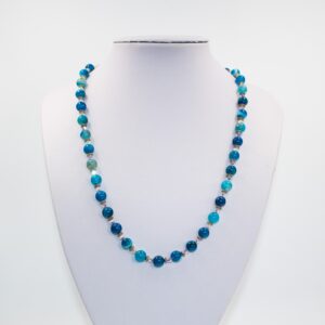 Blue Banded Agate Necklace