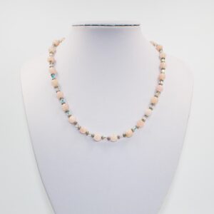 Morganite and Crystal Necklace