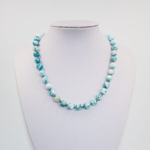 Hemimorphite and Sterling Silver Necklace