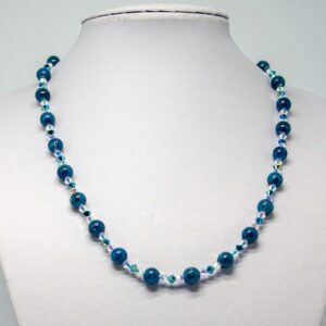 Apatite and Crystal Necklace