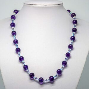 Amethyst and Crystal Necklace
