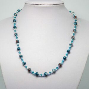 Irish Blue Rainflower Stone with Crystal