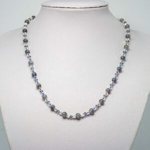 Labradorite and Crystal Necklace