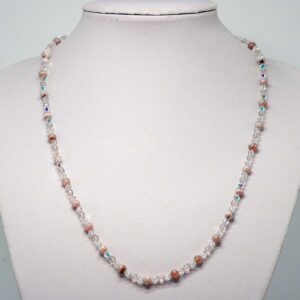 Rhodochrosite and Crystal Necklace