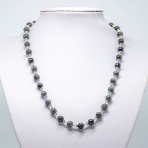 Labradorite and Crystal Necklace