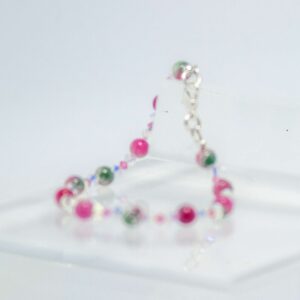 Malay Jade and Crystal Bracelet